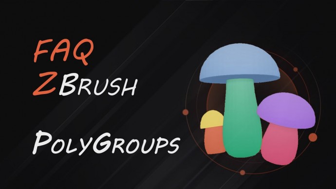 Графика: Быстрое создание полигрупп в ZBrush | FAQ-6 - видео