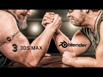 Графика: Баттл 3ds max (AlexHappy) / Blender (Семён Саликов) - видео