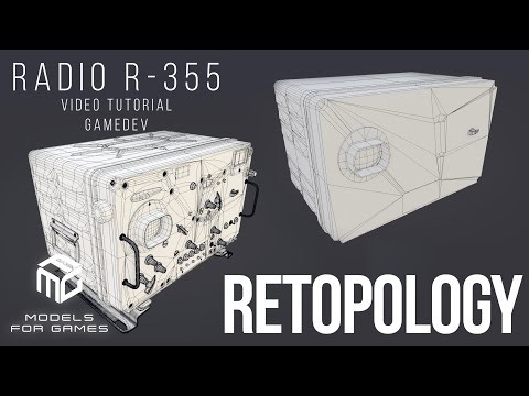 Графика: Бесплатный курс | Tutorial Blender | Retopology | Путь в GameDev | Radiostation R-355 | #1 