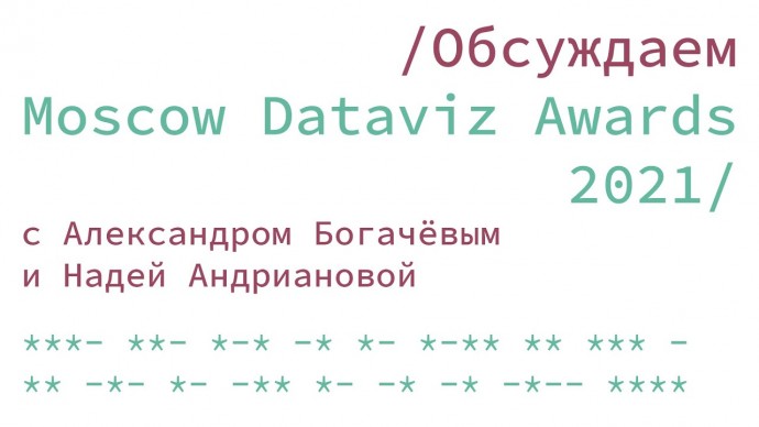 Графика: Moscow Dataviz Awards 2021: обсуждаем с экспертами - видео