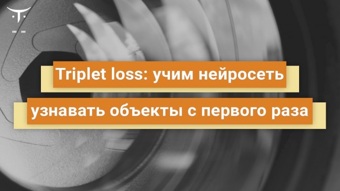 OTUS: Triplet loss учим нейросеть узнавать объекты с первого раза // Бесплатный урок OTUS - видео -