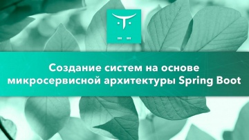 OTUS: Создание систем на основе микросервисной архитектуры Spring Boot // Бесплатный урок OTUS - вид